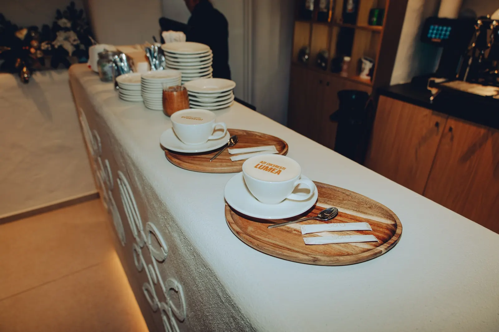 Detaliu din interiorul cafenelei